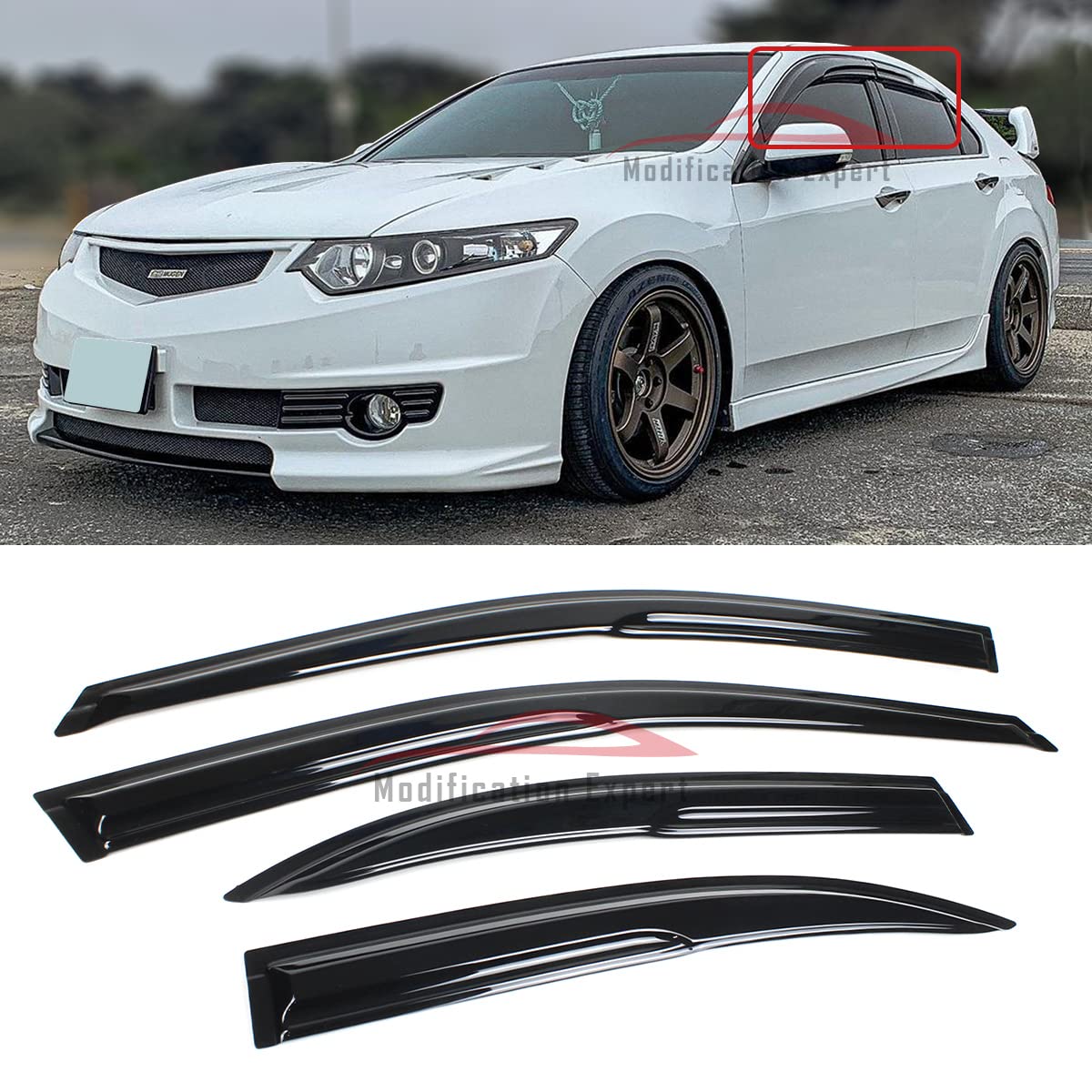 Amazon.com: Fits for 2009-2014 Acura TSX CU2 Sedan JDM 3D Wavy